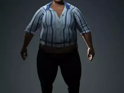 Fat Boy CGI Character 3D model