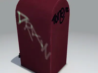 Needle Drop Box Low-poly 3D model