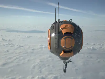 SciFi Probe Drone  3D model
