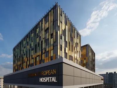Modern Hospital Building 3D model