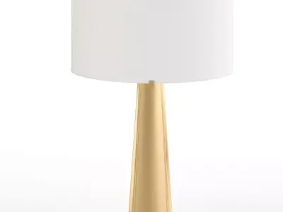 isla brass triangle table lamp 3D model