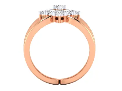  Women Ring Render 3dm STL MTL SLC JCD OBJ FBX Details 3D print model 57