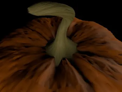 Scary Carved Pumpkin 3D model