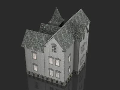 Old Abandoned House 6 3D model