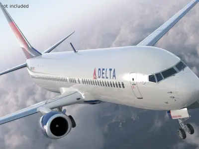  Delta Airlines Boeing 737-900 with Interior and Doors 
