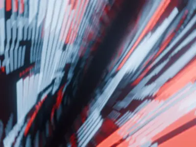 Vibrant Abstract loop Animation Low-poly 3D model