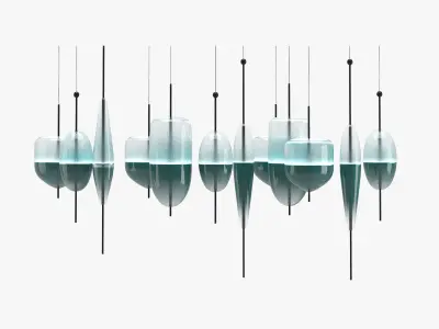 Flow T Chandelier 3D model