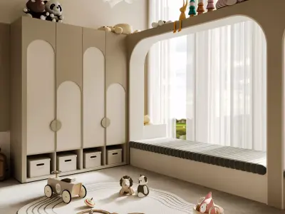 Kids Playing Room 3D model