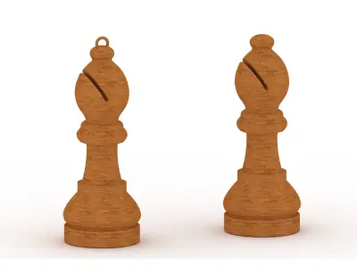chess bishop 3D print model