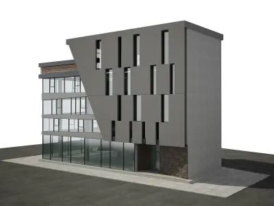 Building modern office 3D model