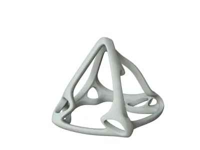 SciFi Cube Object No 59783 Low Poly Shape Low-poly 3D model