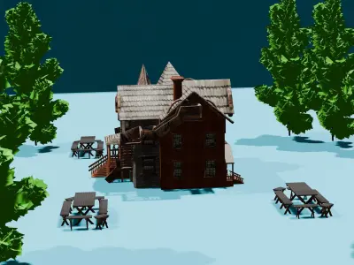 3D VILLA MODEL  3D model