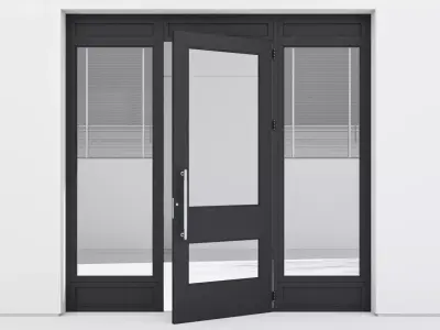 Aluminium door 314 3D model