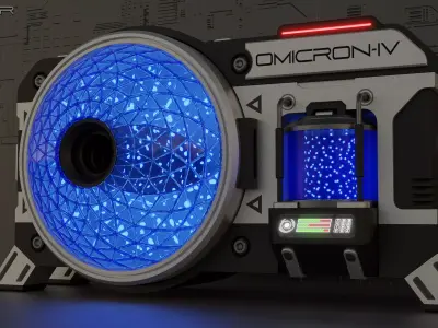Sci-Fi Machine Low-poly 3D model