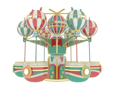 Amusement Park Samba Ball 3D model