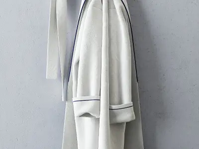 Bathrobes Set 3D model