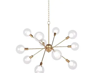 Estella chain chandelier 3D model