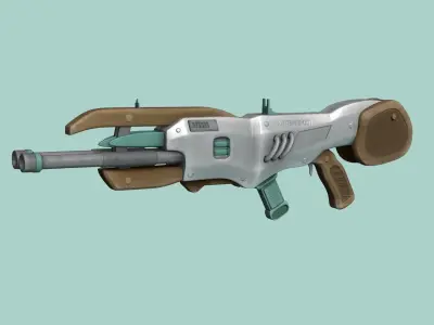 Sci-Fi Gun - Artemis 001 - Futuristic Weapon Low-poly 3D model