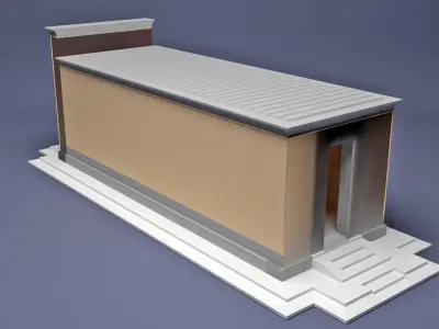 Egypt Temple Hatshepsut hapel 3D print model