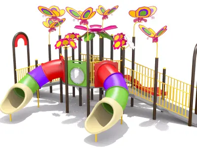 Flora Butterfly Playground 3D model