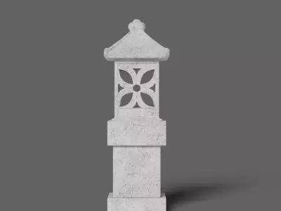 Garden Lamp V01 Balinese Outdoor Light 3D model