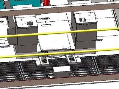  Crane cab crane driver room 3D model