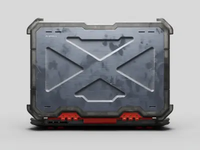 Cyber Scifi Laptop 3D model