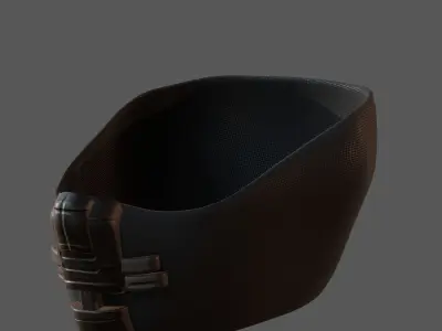 Gas mask helmet 3d model scifi Low-poly  Low-poly 3D model 162