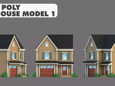 House Model 1 Low-poly 3D model