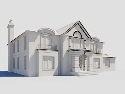 Build006 brick house 3D model