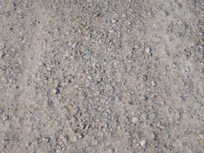 Gravel Road 3D Scan Low-poly 3D model