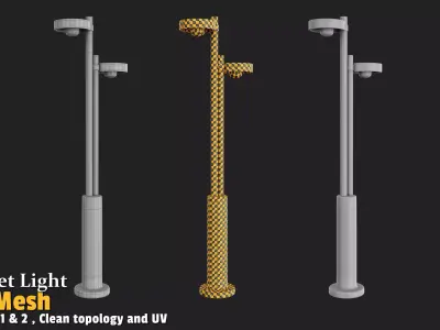 Street Light Low-poly 3D model