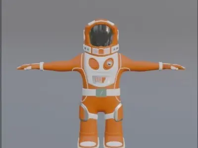 Astronaut Character 3D model