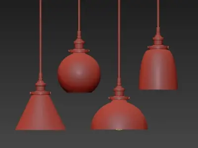 RH chandelier 3D model buy