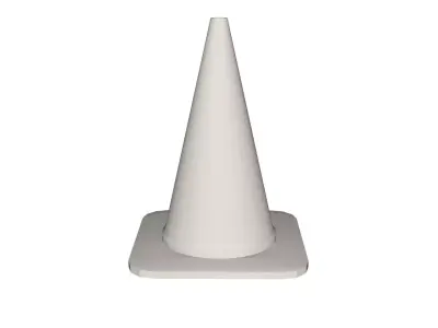 Road cone Low-poly 3D model get
