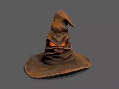 Halloween Hat Low-poly 3D model