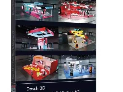 DOSCH 3D - Trade Show Exhibition V2 3D model