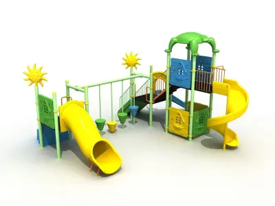  3D Metal Turtle Playpen 050 3D model