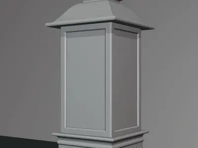 Decorative New Years lamp 1 Low-poly 3D model