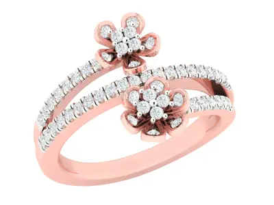 Women Ring  Render 3dm STL OBJ FBX Details 3D print model 364