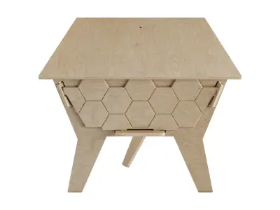 Plywood Beehive 3D model