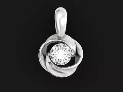 elegant diamond pendant  2708 3D print model