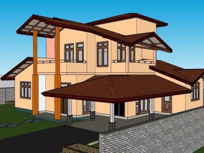 South Asian House P3 3D model