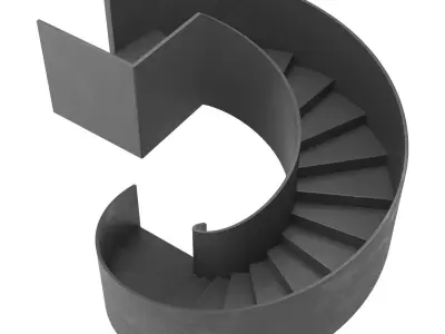 Spiral staircase 7 3D model