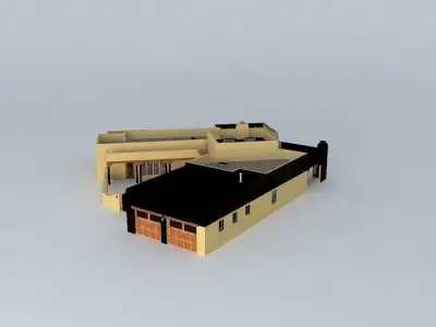 Pueblo style house Free 3D model