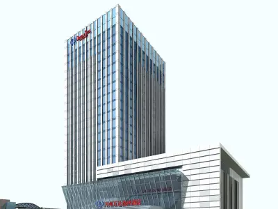 Hotel Building 3D model 118