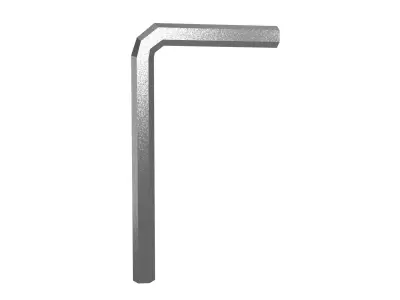 Hex Wrench v1 001 Low-poly 3D model