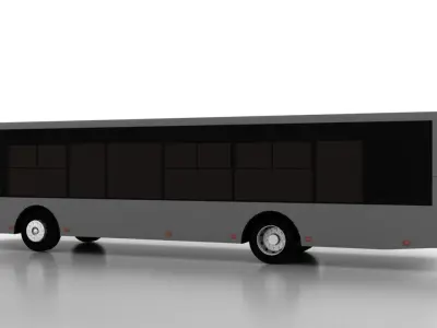 Bus Bogdan A70111 Low Low-poly 3D model