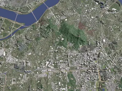 Seoul South Korea - city and urban 3D model