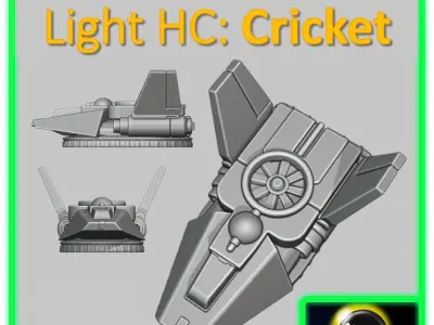 6mm SciFi Vehicle - Cricket L-HC 3D print model